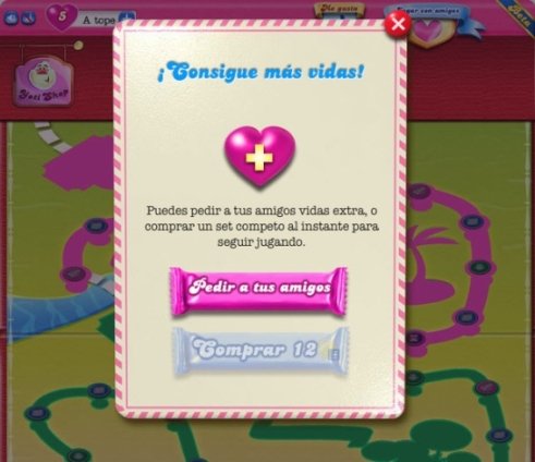 candy crush saga vidas